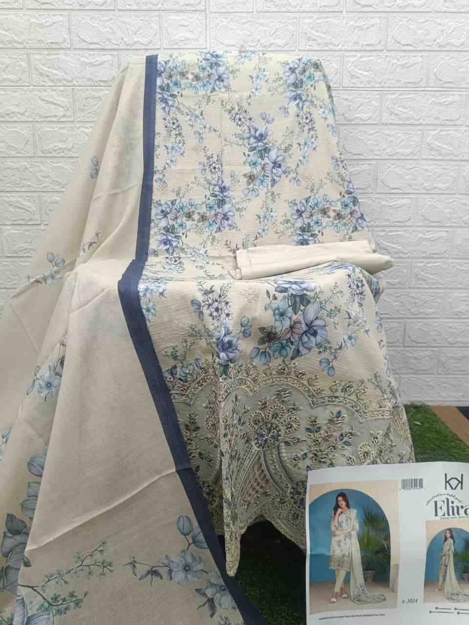 Original Pakistani Elira By Tawakkal Fab 3019 To 3026 Series Beautiful Pakistani Suits Colorful Stylish Fancy Casual Wear & Ethnic Wear Lawn Dresses At Wholesale Price