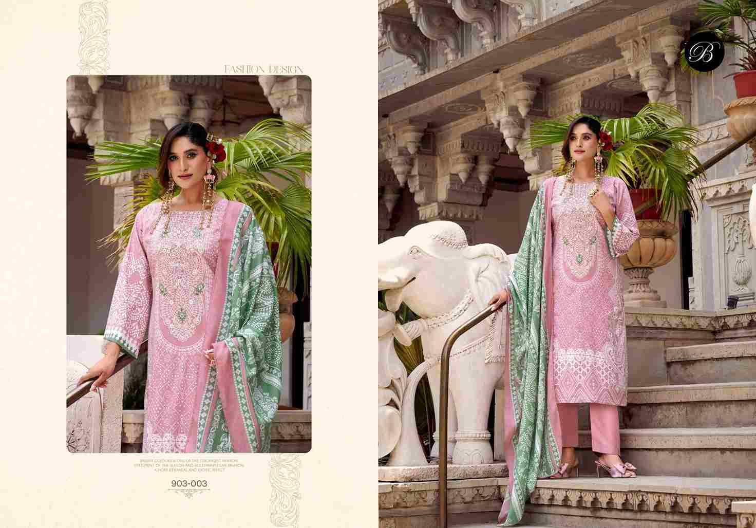 Naira Vol-118 By Belliza 903-001 To 903-008 Series Beautiful Festive Suits Stylish Fancy Colorful Casual Wear & Ethnic Wear Pure Cotton Print Dresses At Wholesale Price