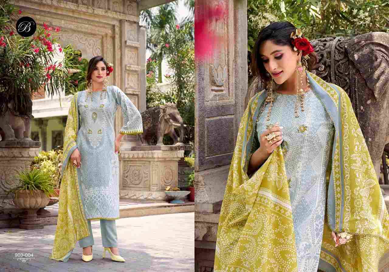 Naira Vol-118 By Belliza 903-001 To 903-008 Series Beautiful Festive Suits Stylish Fancy Colorful Casual Wear & Ethnic Wear Pure Cotton Print Dresses At Wholesale Price