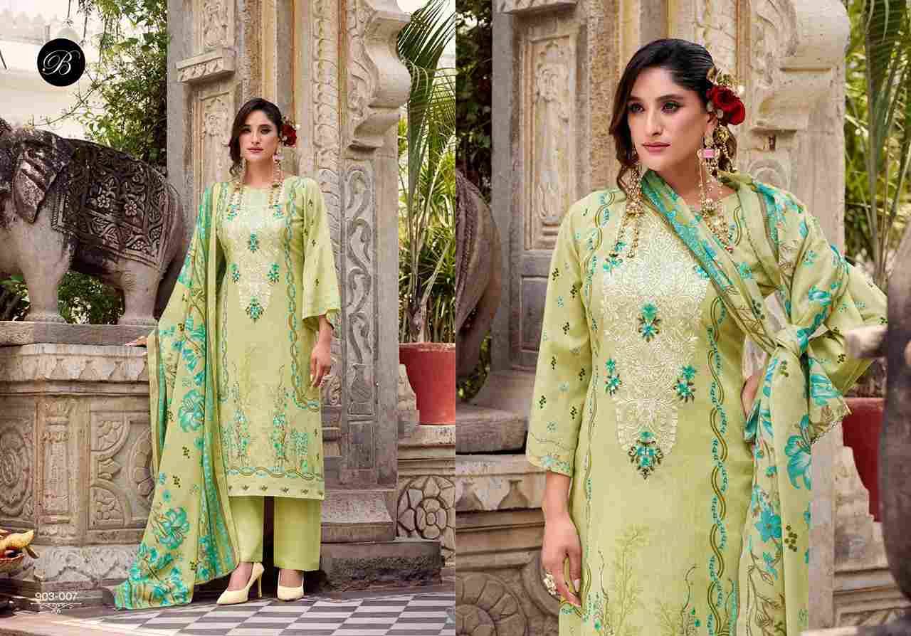 Naira Vol-118 By Belliza 903-001 To 903-008 Series Beautiful Festive Suits Stylish Fancy Colorful Casual Wear & Ethnic Wear Pure Cotton Print Dresses At Wholesale Price