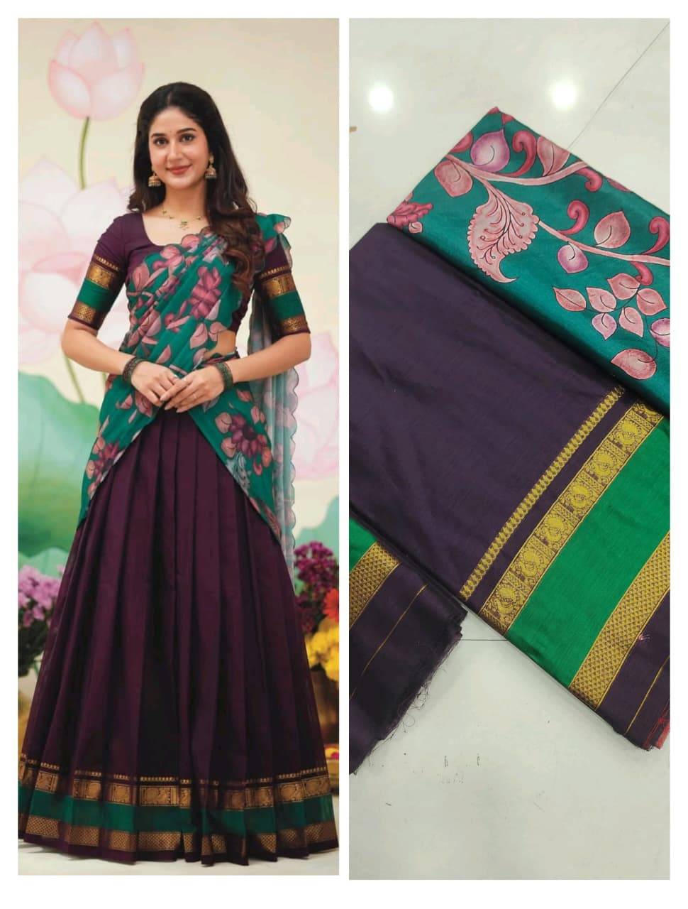 Pv Lehenga Vol-5 By Fashid Wholesale 01 To 04 Series Designer Beautiful Collection Occasional Wear & Party Wear Pure Cotton Silk Zari Lehengas At Wholesale Price
