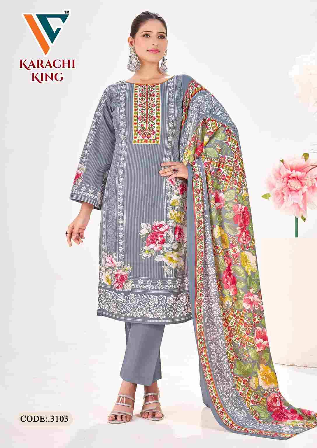 Karachi King Vol-31 By Vandana Creation 3101 To 3108 Series Beautiful Festive Suits Stylish Fancy Colorful Casual Wear & Ethnic Wear Cotton Print Dresses At Wholesale Price
