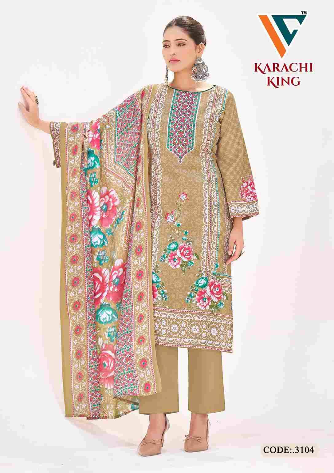 Karachi King Vol-31 By Vandana Creation 3101 To 3108 Series Beautiful Festive Suits Stylish Fancy Colorful Casual Wear & Ethnic Wear Cotton Print Dresses At Wholesale Price