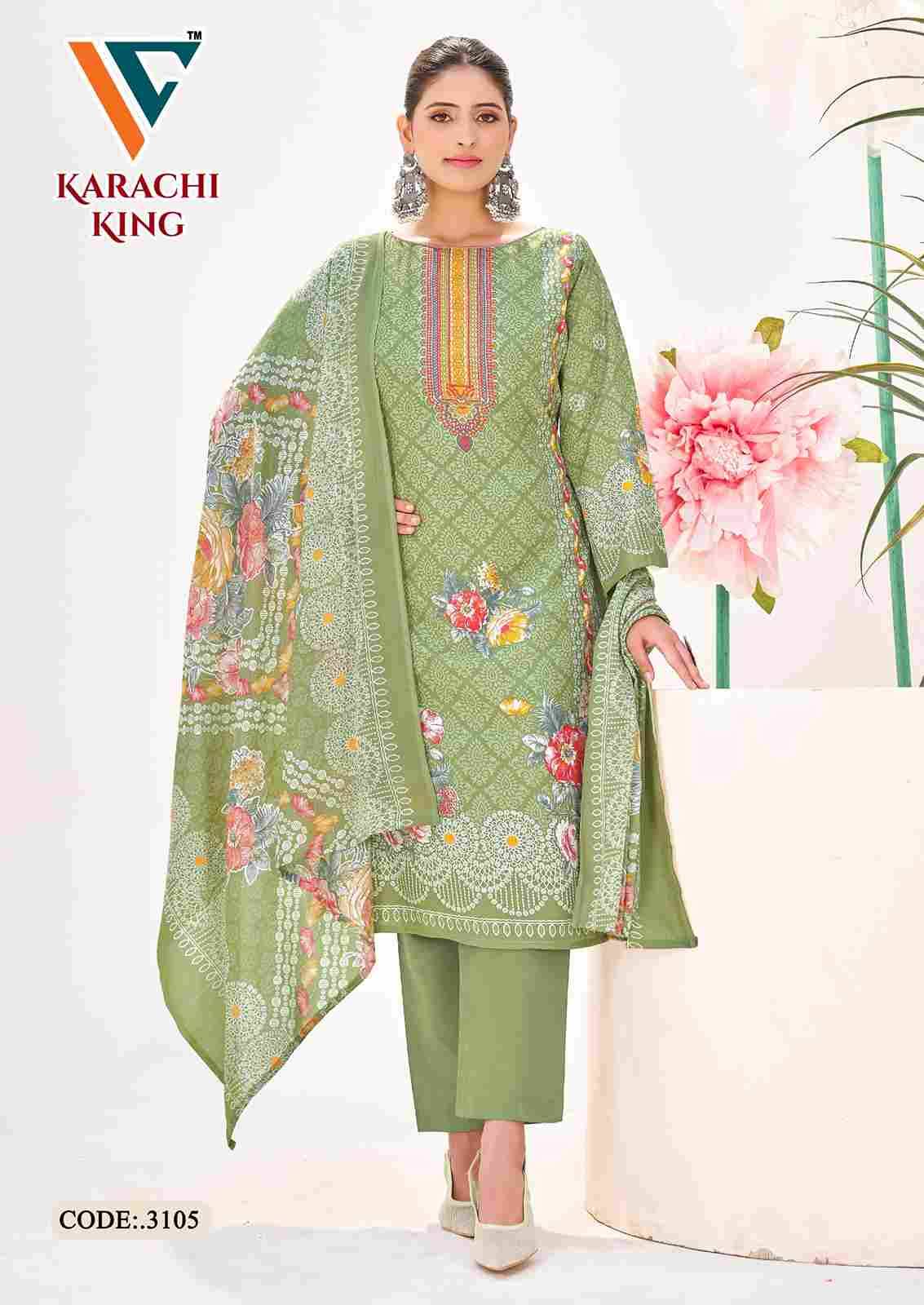 Karachi King Vol-31 By Vandana Creation 3101 To 3108 Series Beautiful Festive Suits Stylish Fancy Colorful Casual Wear & Ethnic Wear Cotton Print Dresses At Wholesale Price