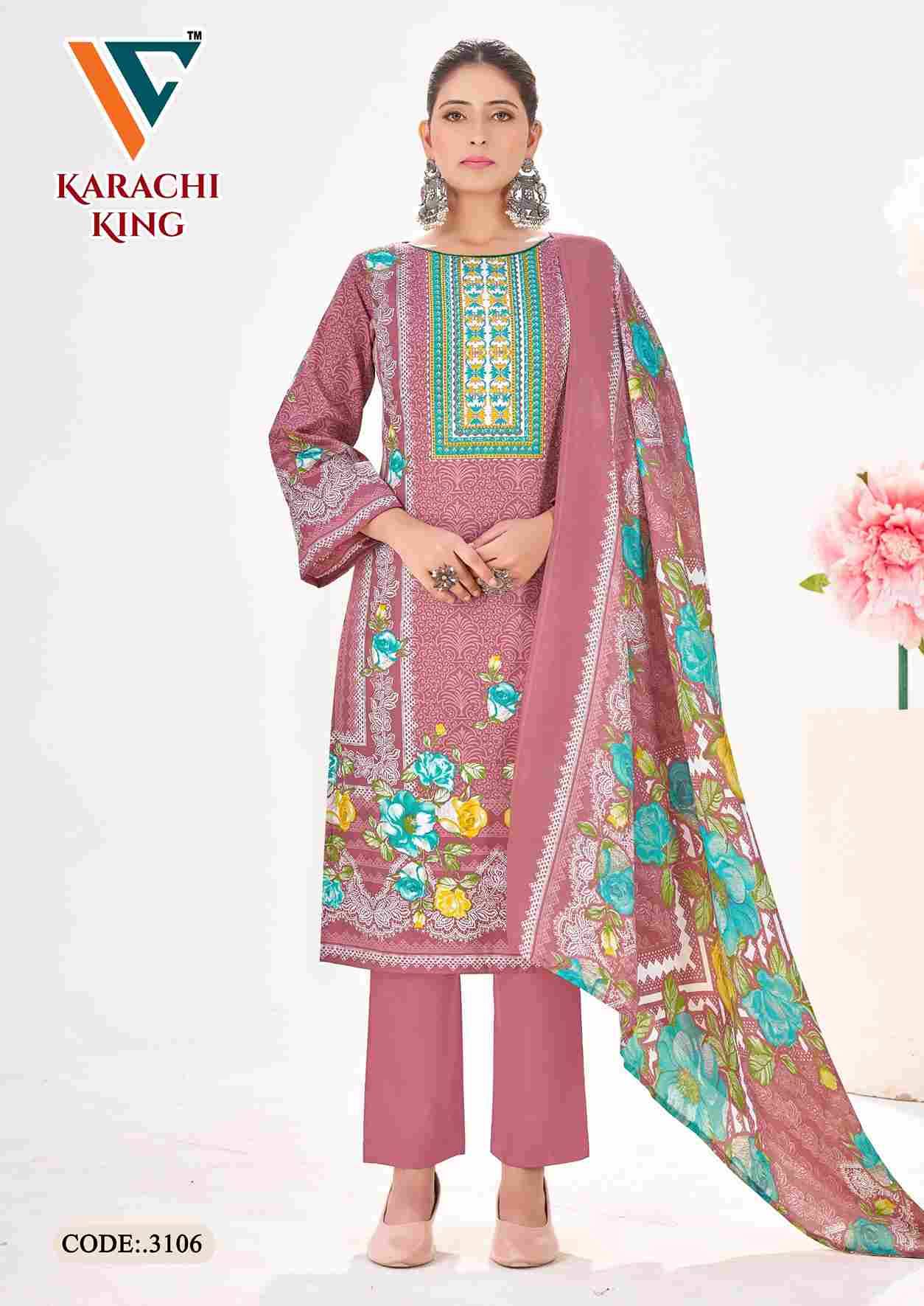 Karachi King Vol-31 By Vandana Creation 3101 To 3108 Series Beautiful Festive Suits Stylish Fancy Colorful Casual Wear & Ethnic Wear Cotton Print Dresses At Wholesale Price