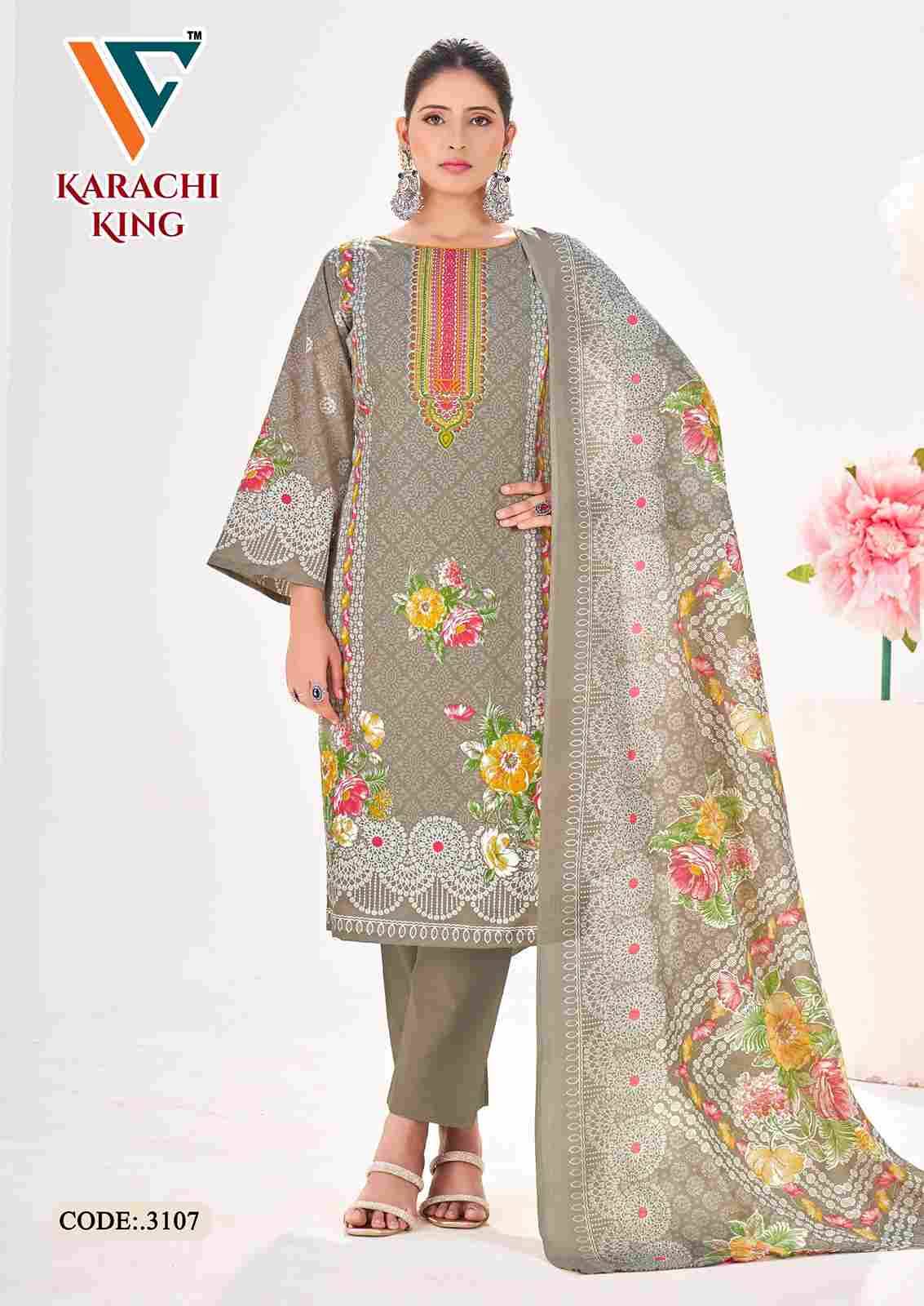 Karachi King Vol-31 By Vandana Creation 3101 To 3108 Series Beautiful Festive Suits Stylish Fancy Colorful Casual Wear & Ethnic Wear Cotton Print Dresses At Wholesale Price