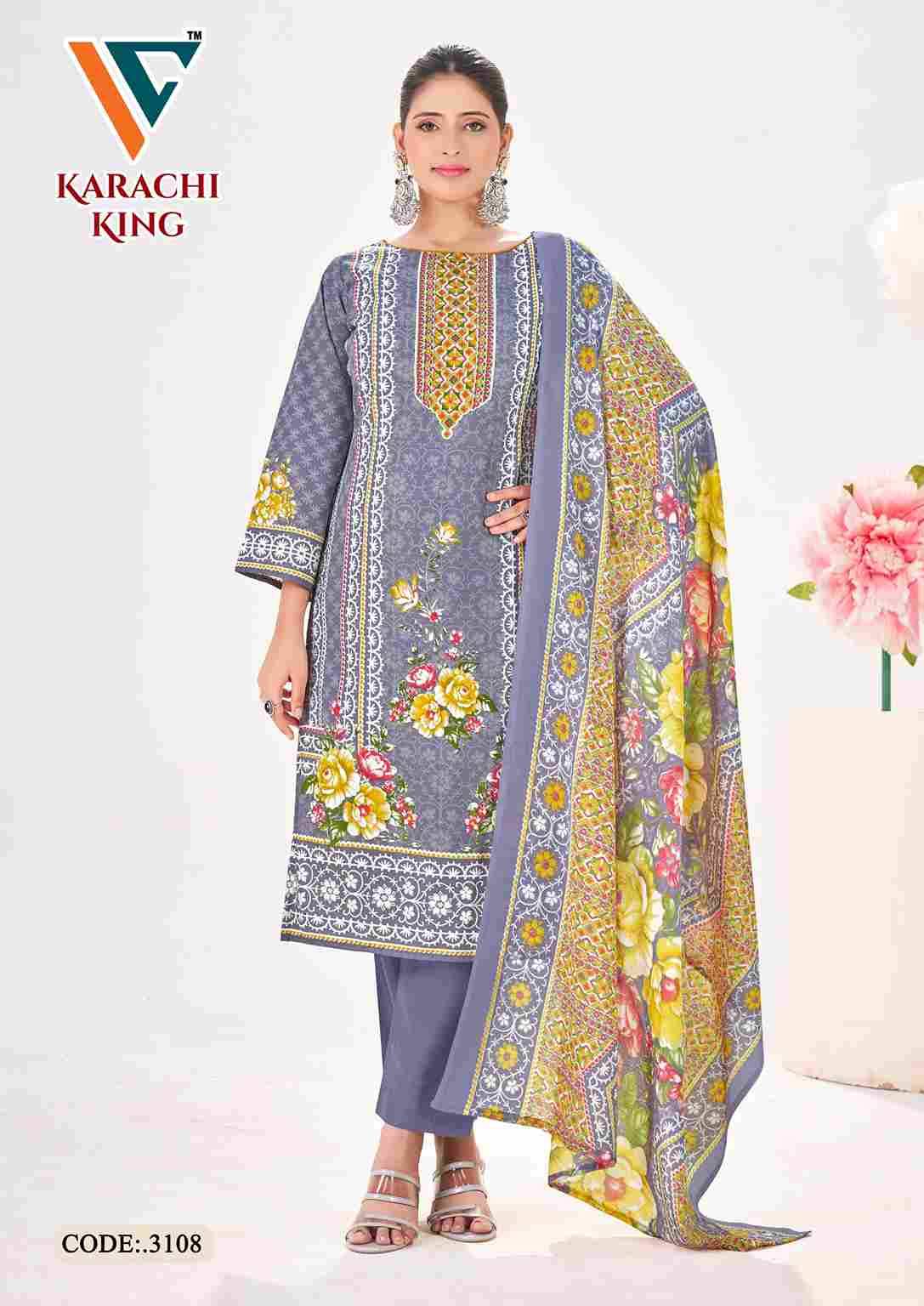 Karachi King Vol-31 By Vandana Creation 3101 To 3108 Series Beautiful Festive Suits Stylish Fancy Colorful Casual Wear & Ethnic Wear Cotton Print Dresses At Wholesale Price