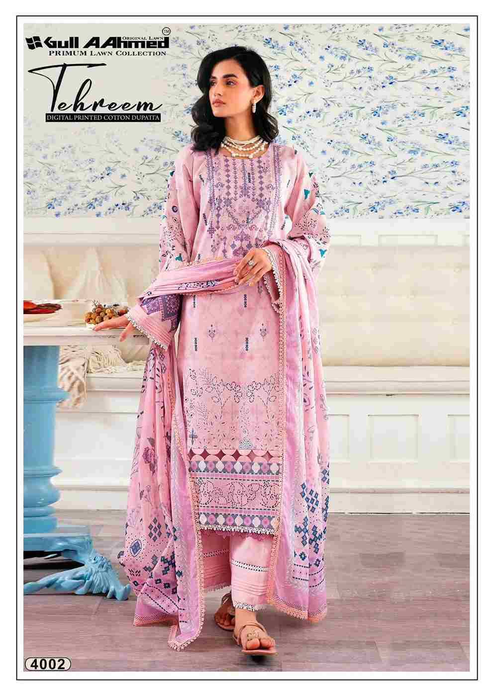 Tehreem Vol-4 By Gull Aahmed 4001 To 4006 Series Beautiful Festive Suits Stylish Fancy Colorful Casual Wear & Ethnic Wear Pure Lawn Dresses At Wholesale Price