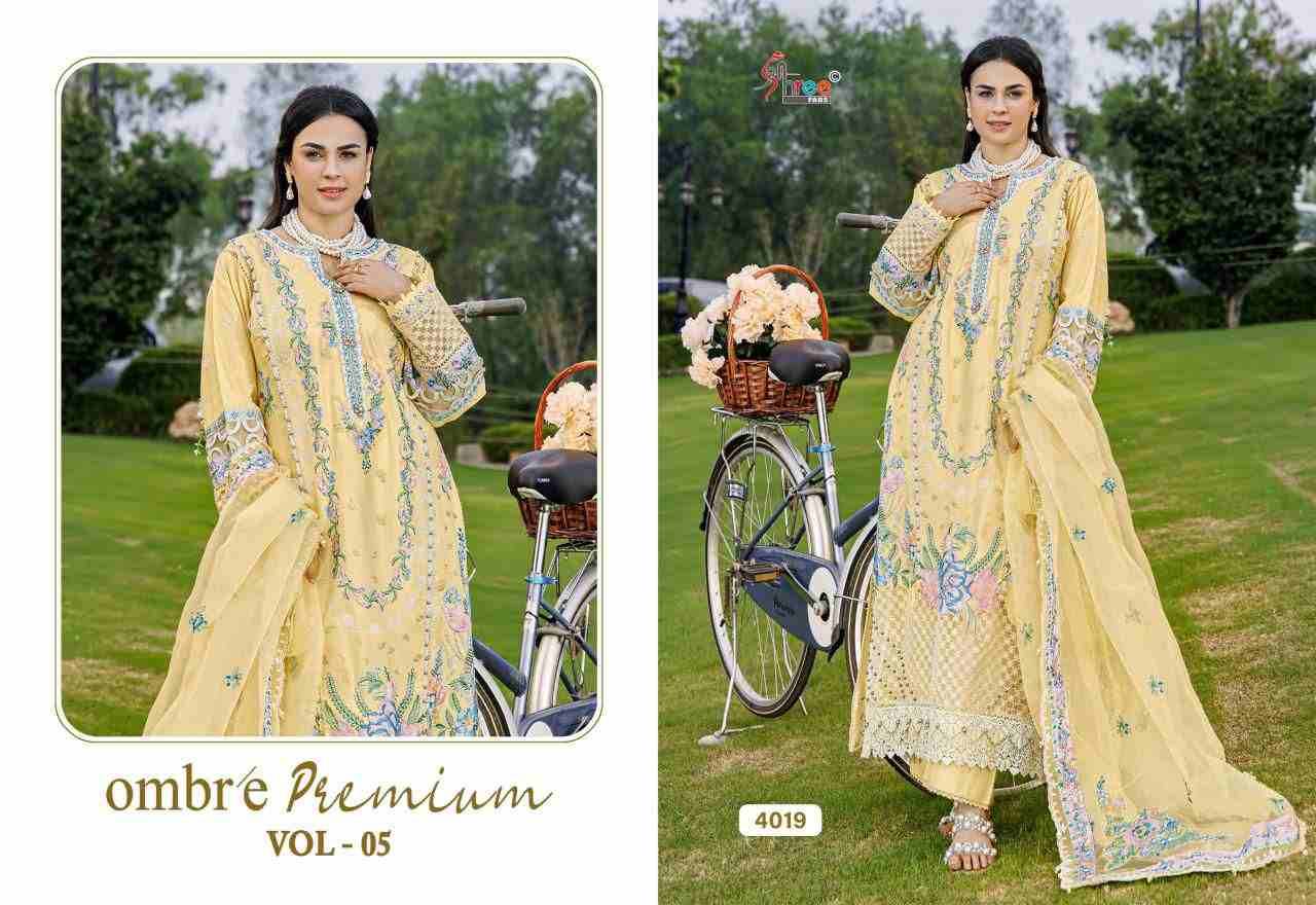 Ombre Premium Vol-5 By Shree Fabs 4014 To 4020 Series Designer Pakistani Suits Collection Beautiful Stylish Fancy Colorful Party Wear & Ethnic Wear Pure Viscose With Pure Cotton With Embroidery Dresses At Wholesale Price