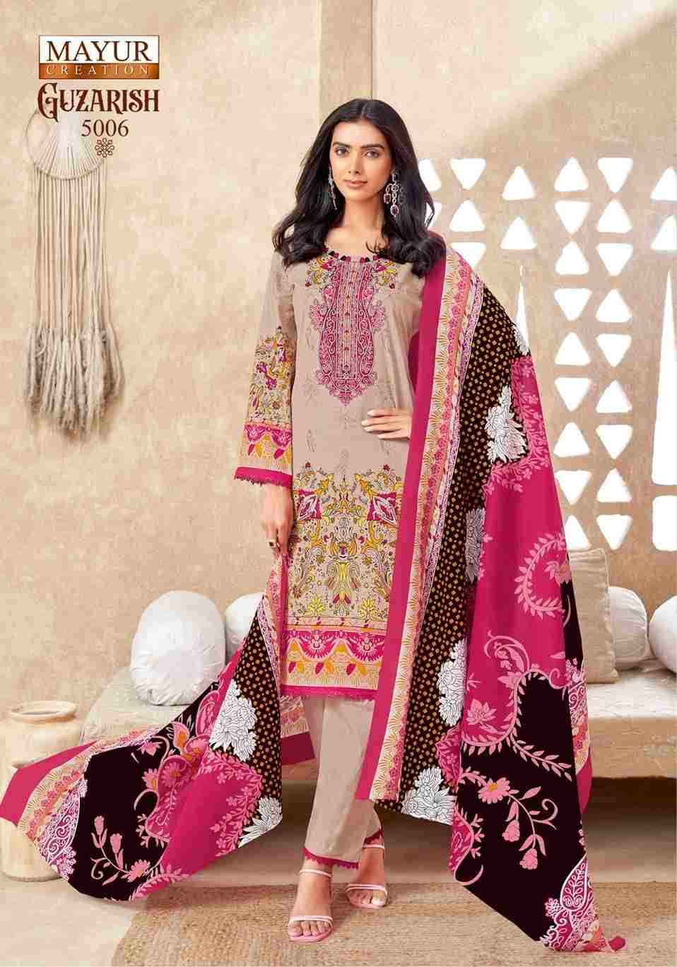 Guzarish Vol-5 By Mayur Creation 5001 To 5008 Series Beautiful Festive Suits Stylish Fancy Colorful Casual Wear & Ethnic Wear Pure Cotton Print Dresses At Wholesale Price
