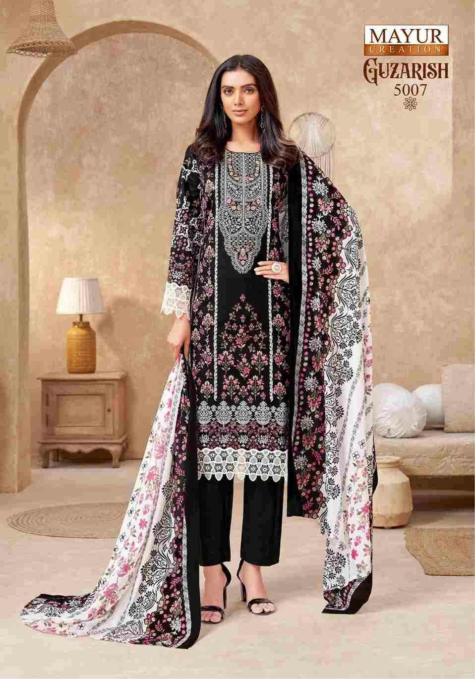 Guzarish Vol-5 By Mayur Creation 5001 To 5008 Series Beautiful Festive Suits Stylish Fancy Colorful Casual Wear & Ethnic Wear Pure Cotton Print Dresses At Wholesale Price