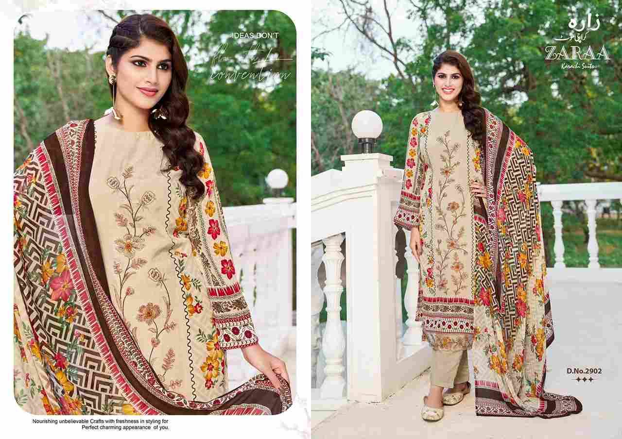 Hafsa Vol-29 By Zaraa 2901 To 2908 Series Beautiful Stylish Festive Suits Fancy Colorful Casual Wear & Ethnic Wear & Ready To Wear Pure Crepe Dresses At Wholesale Price