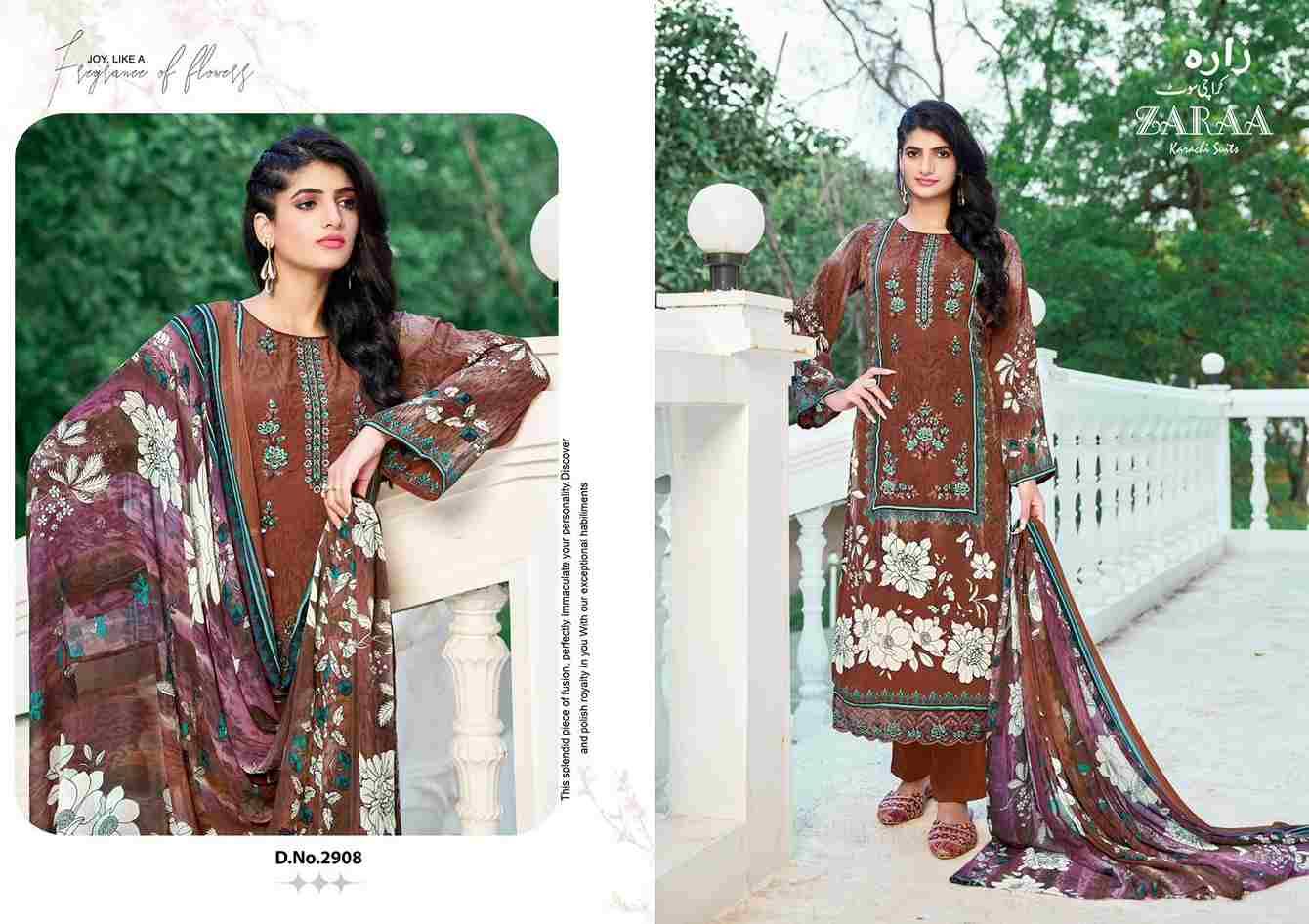 Hafsa Vol-29 By Zaraa 2901 To 2908 Series Beautiful Stylish Festive Suits Fancy Colorful Casual Wear & Ethnic Wear & Ready To Wear Pure Crepe Dresses At Wholesale Price