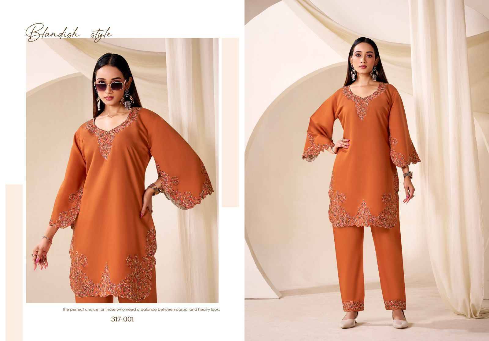 Daisy By Gulrez 317-001 To 317-004 Series Designer Stylish Fancy Colorful Beautiful Party Wear & Ethnic Wear Collection Roman Silk Co-Ords At Wholesale Price