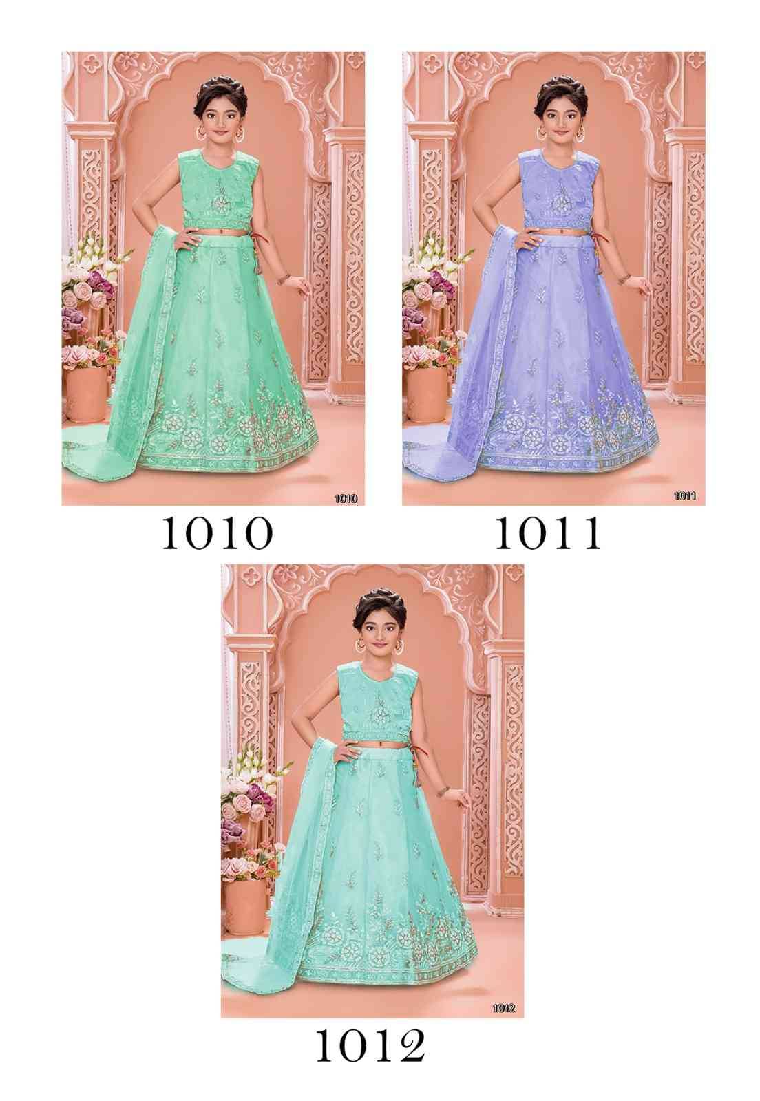 An-Aravi Vol-2 By Fashid Wholesale 1010 To 1012 Series Designer Beautiful Collection Occasional Wear & Party Wear Organza Silk Lehengas At Wholesale Price