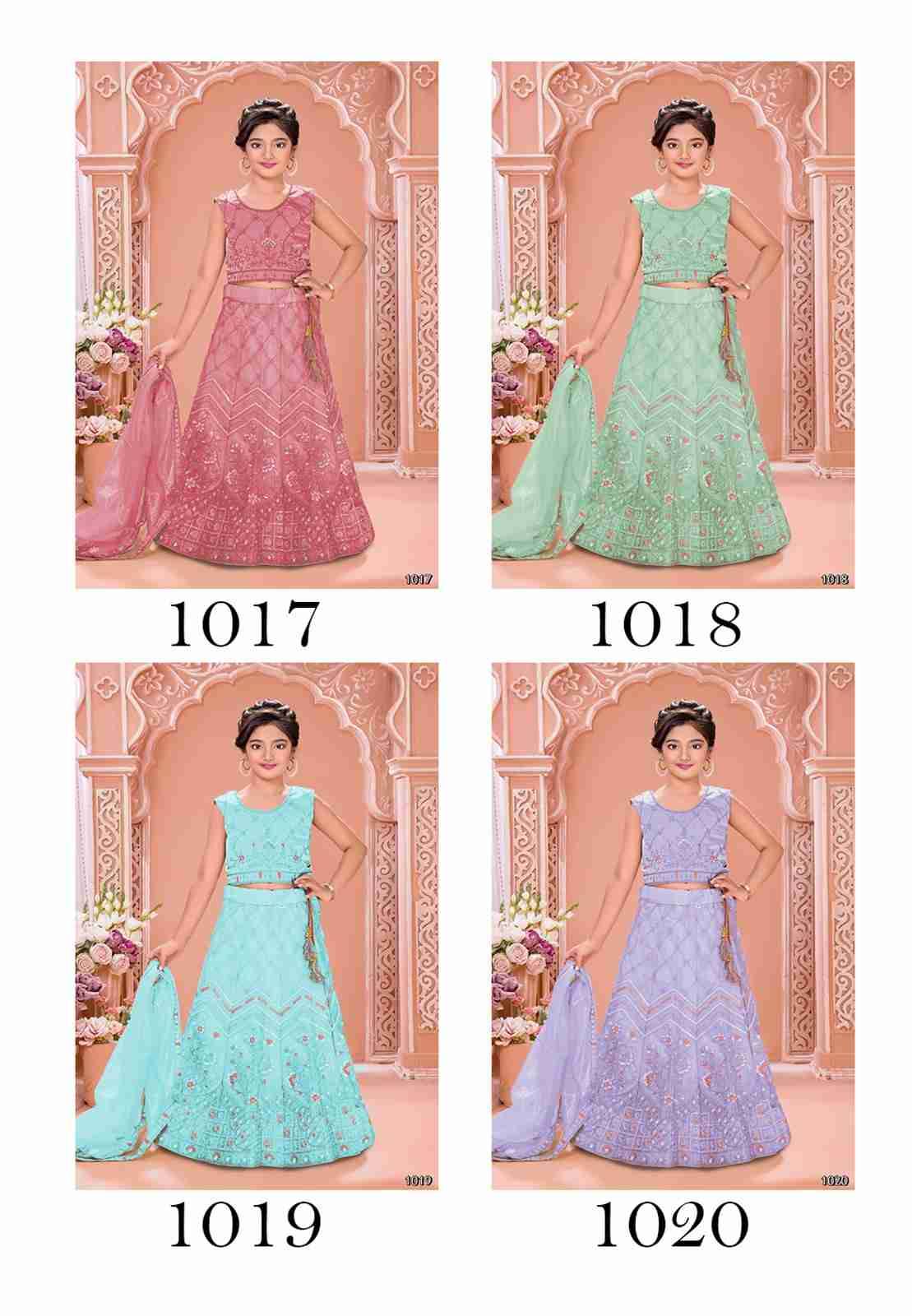 An-Aravi Vol-4 By Fashid Wholesale 1017 To 1020 Series Designer Beautiful Collection Occasional Wear & Party Wear Organza Silk Lehengas At Wholesale Price