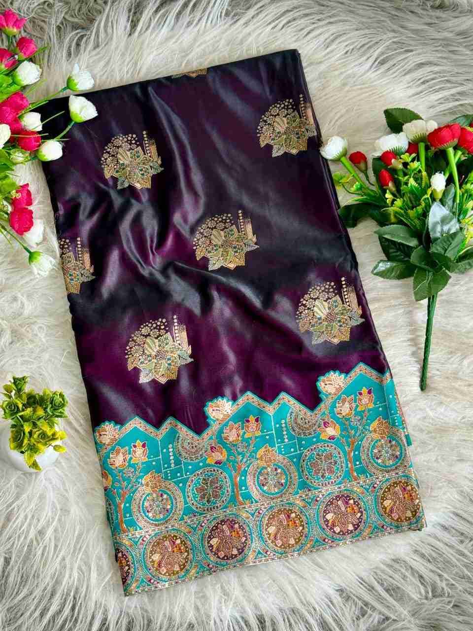 Vv-40 By Fashid Wholesale 01 To 04 Series Indian Traditional Wear Collection Beautiful Stylish Fancy Colorful Party Wear & Occasional Wear Satin Silk Sarees At Wholesale Price