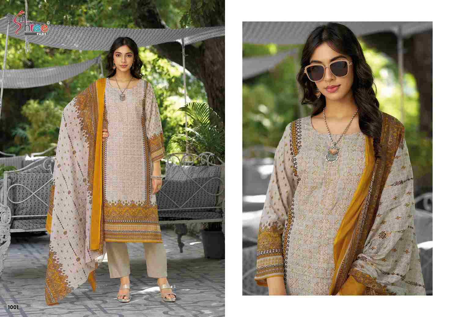 Riwayat By Shree Fabs 1001 To 1004 Series Designer Festive Suits Collection Beautiful Stylish Fancy Colorful Party Wear & Occasional Wear Pure Lawn Cotton Embroidered Dresses At Wholesale Price