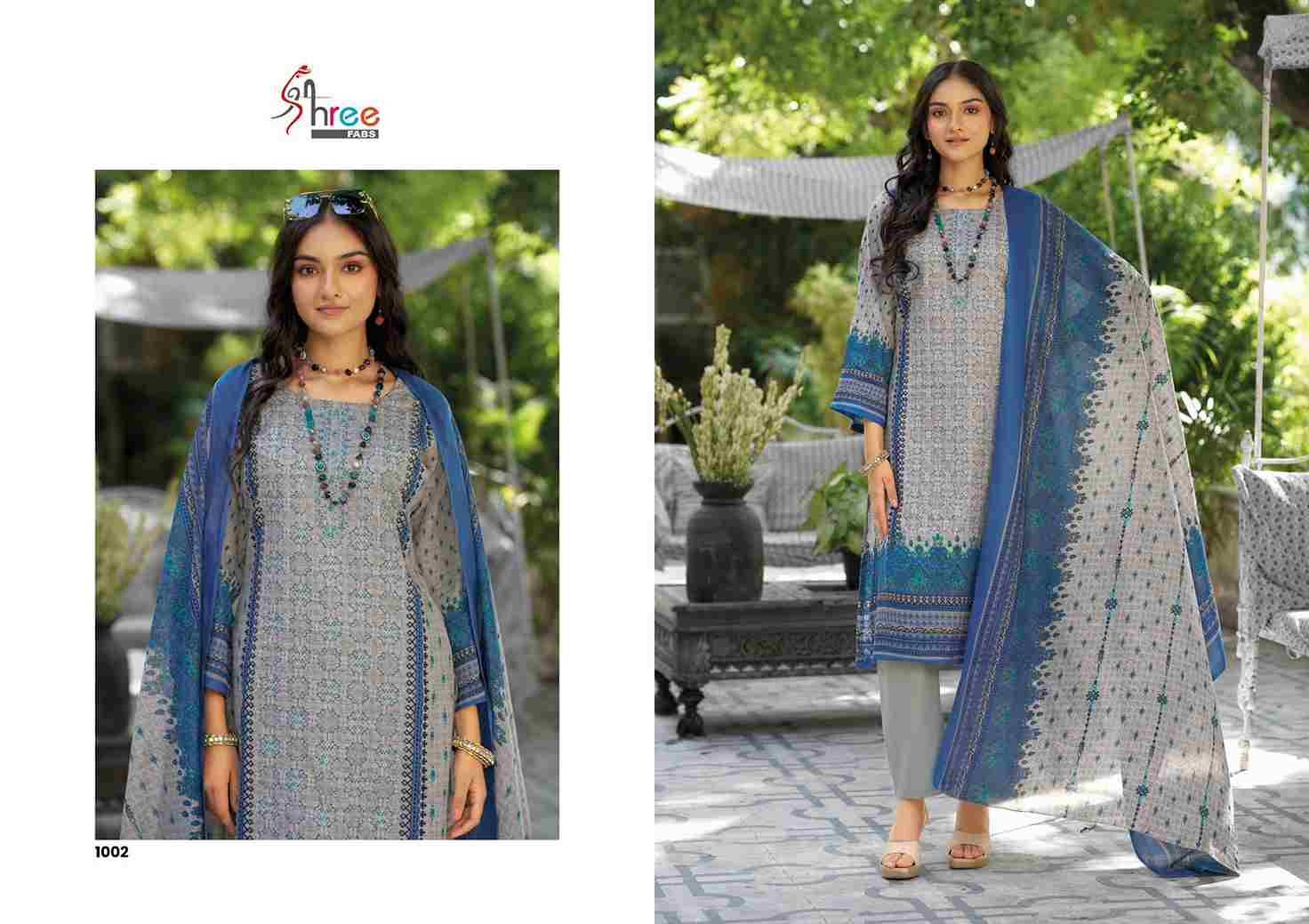 Riwayat By Shree Fabs 1001 To 1004 Series Designer Festive Suits Collection Beautiful Stylish Fancy Colorful Party Wear & Occasional Wear Pure Lawn Cotton Embroidered Dresses At Wholesale Price