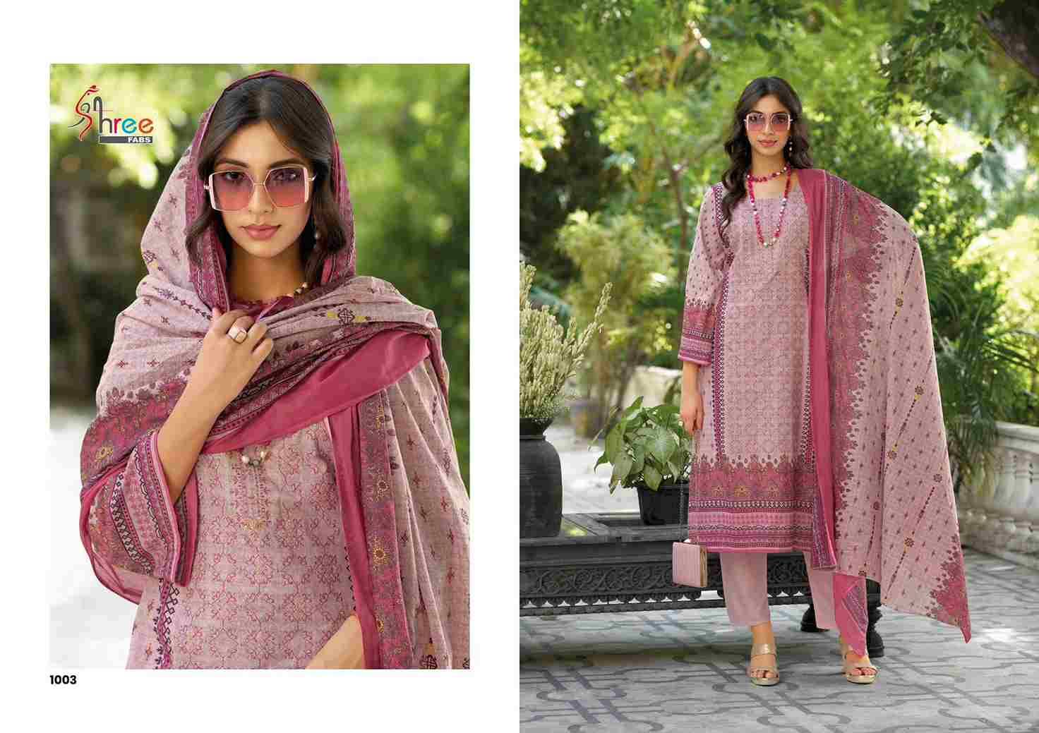 Riwayat By Shree Fabs 1001 To 1004 Series Designer Festive Suits Collection Beautiful Stylish Fancy Colorful Party Wear & Occasional Wear Pure Lawn Cotton Embroidered Dresses At Wholesale Price