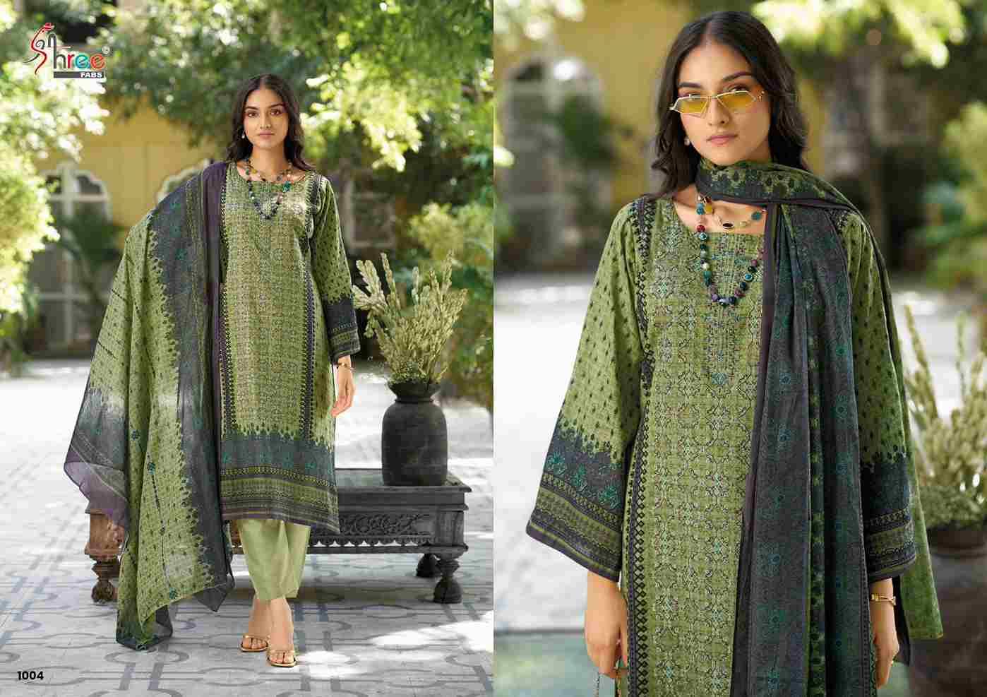 Riwayat By Shree Fabs 1001 To 1004 Series Designer Festive Suits Collection Beautiful Stylish Fancy Colorful Party Wear & Occasional Wear Pure Lawn Cotton Embroidered Dresses At Wholesale Price
