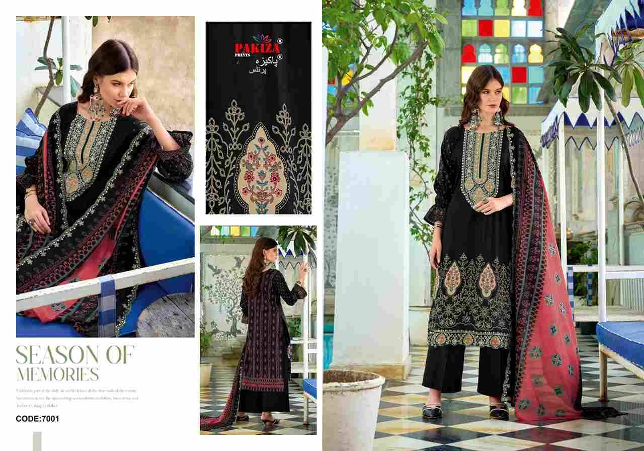 Dilkash Vol-7 By Pakiza Prints 7001 To 7008 Series Beautiful Festive Suits Stylish Fancy Colorful Party Wear & Occasional Wear Lawn Cotton Dresses At Wholesale Price