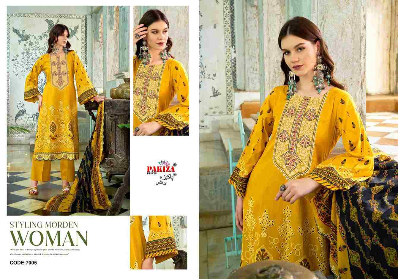 Dilkash Vol-7 By Pakiza Prints 7001 To 7008 Series Beautiful Festive Suits Stylish Fancy Colorful Party Wear & Occasional Wear Lawn Cotton Dresses At Wholesale Price