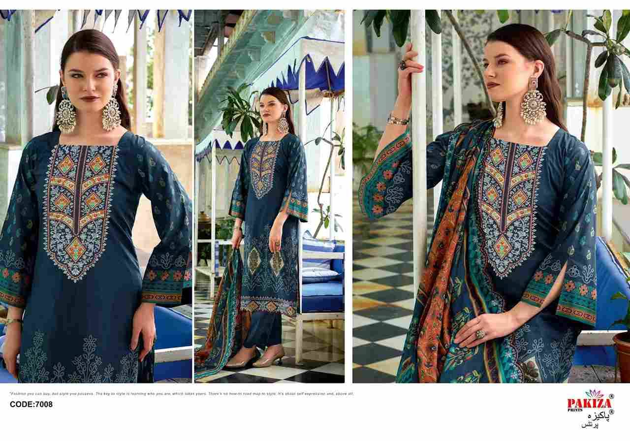 Dilkash Vol-7 By Pakiza Prints 7001 To 7008 Series Beautiful Festive Suits Stylish Fancy Colorful Party Wear & Occasional Wear Lawn Cotton Dresses At Wholesale Price