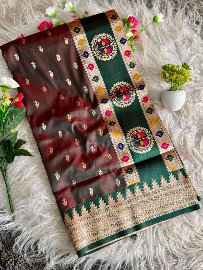 Vv-43 By Fashid Wholesale 01 To 08 Series Indian Traditional Wear Collection Beautiful Stylish Fancy Colorful Party Wear & Occasional Wear Paithani Silk Sarees At Wholesale Price