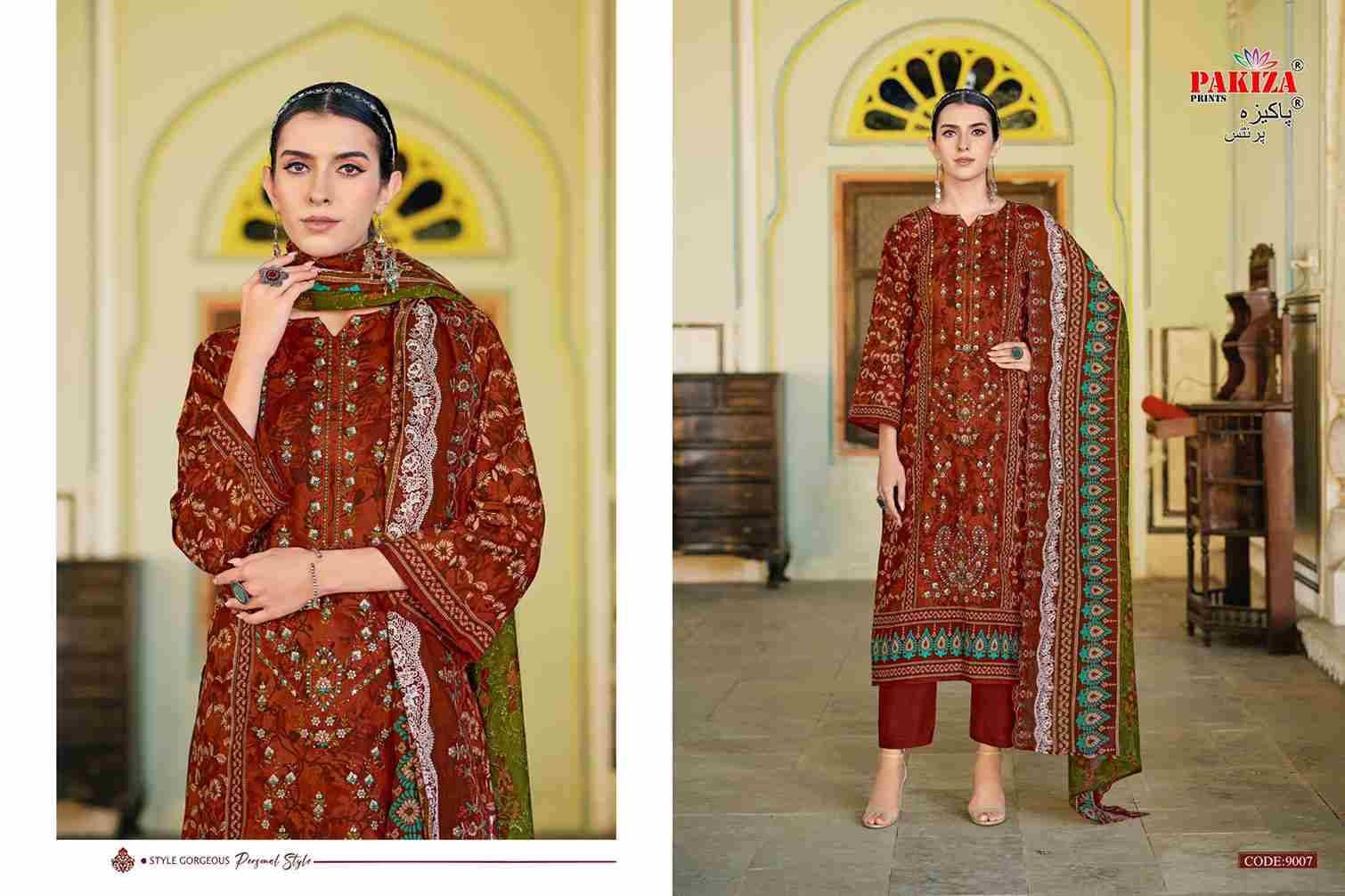 Khushboo Vol-9 By Pakiza Prints 9001 To 9010 Series Beautiful Festive Suits Stylish Fancy Colorful Party Wear & Occasional Wear Lawn Cotton Dresses At Wholesale Price