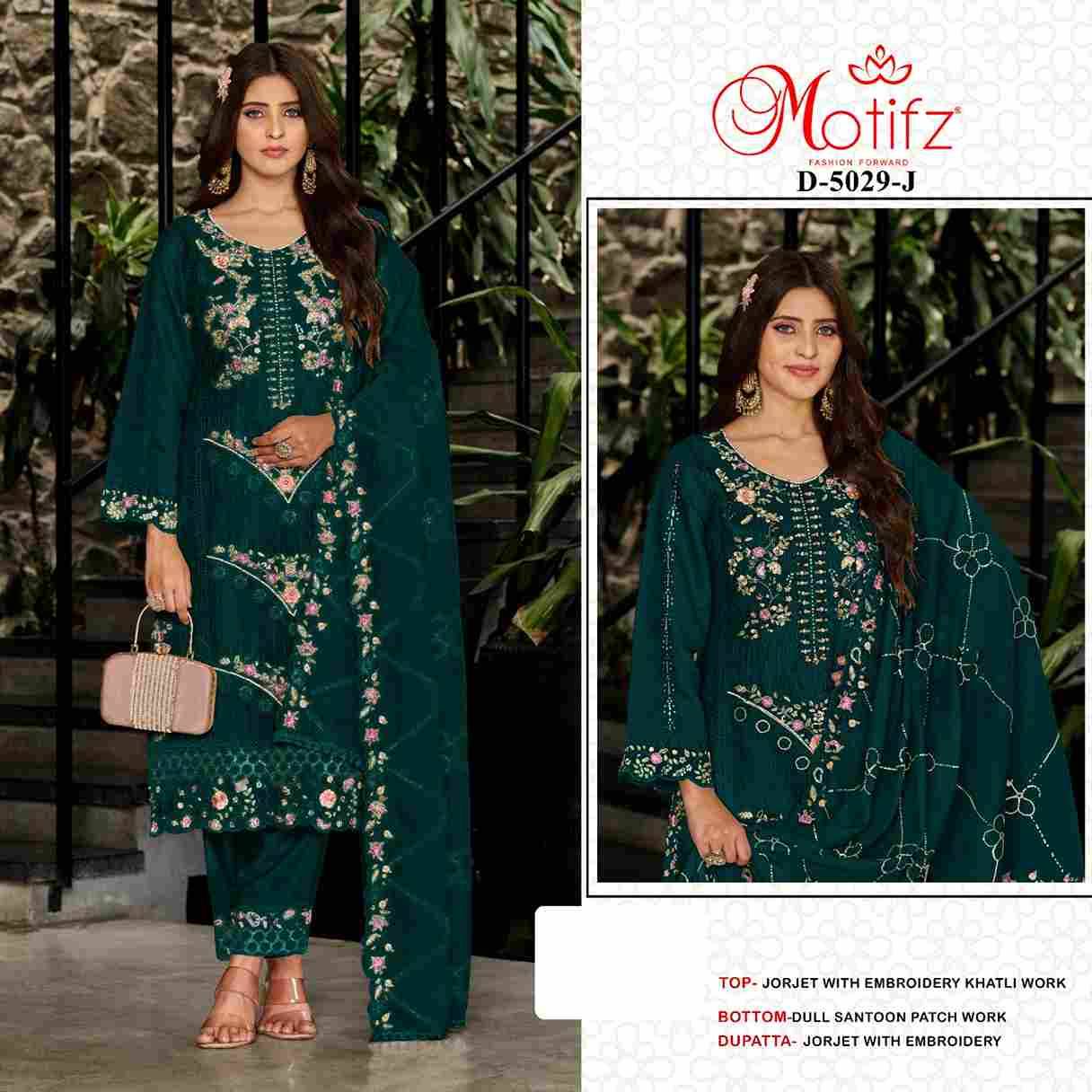 Motifz Hit Design 5029 Colours Vol-3 By Motifz 5029-H To 5029-K Series Beautiful Pakistani Suits Colorful Stylish Fancy Casual Wear & Ethnic Wear Georgette Dresses At Wholesale Price