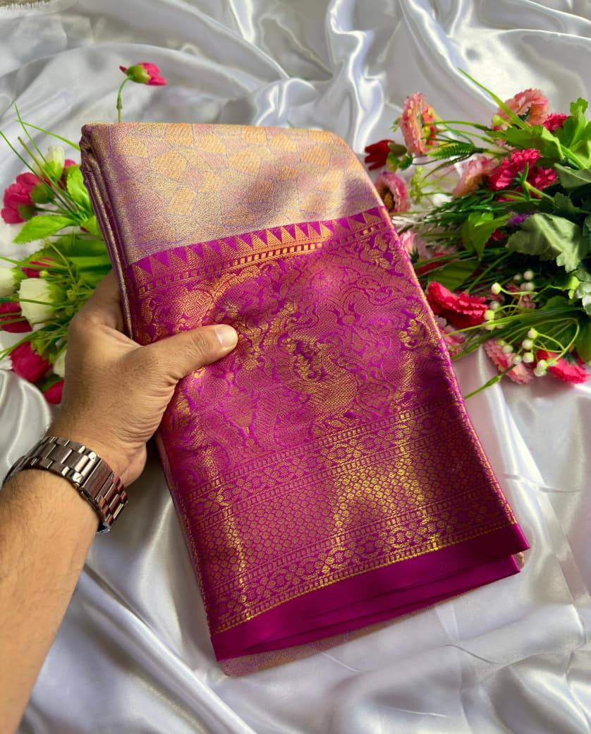 Vv-46 By Fashid Wholesale 01 To 06 Series Indian Traditional Wear Collection Beautiful Stylish Fancy Colorful Party Wear & Occasional Wear Tissue Silk Sarees At Wholesale Price