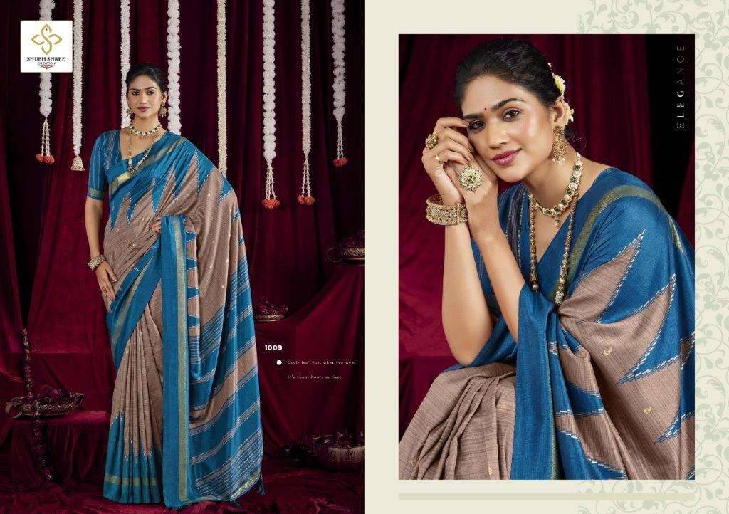 Kalani Silk By Shubh Saree 1001 To 1012 Series Indian Traditional Wear Collection Beautiful Stylish Fancy Colorful Party Wear & Occasional Wear Silk Sarees At Wholesale Price