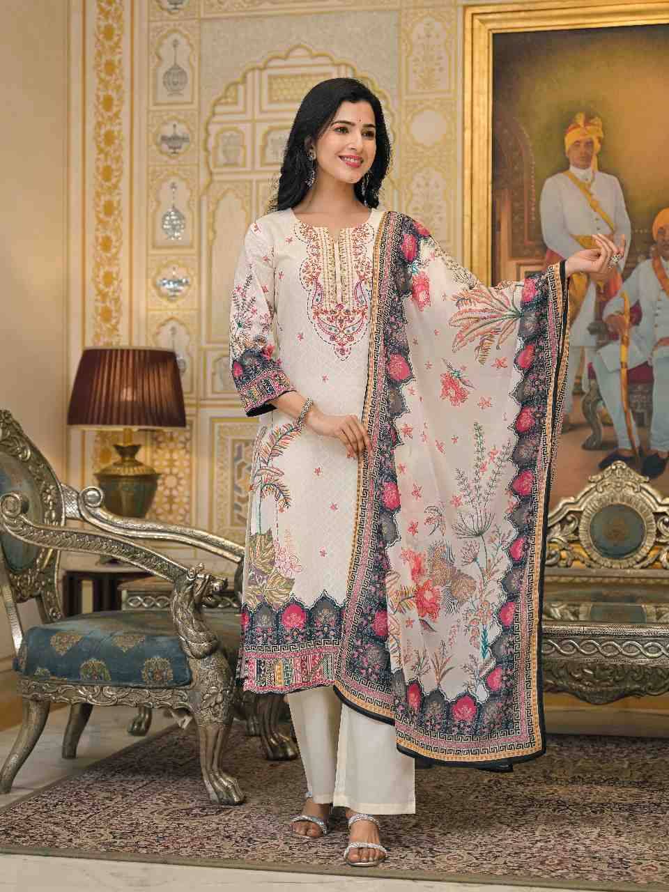 Sd-101 By Fashid Wholesale 01 To 06 Series Designer Festive Suits Collection Beautiful Stylish Fancy Colorful Party Wear & Occasional Wear Linen Digital Print Dresses At Wholesale Price