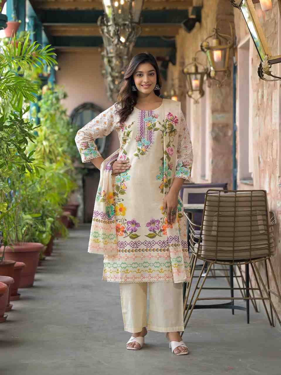Sd-101 By Fashid Wholesale 01 To 06 Series Designer Festive Suits Collection Beautiful Stylish Fancy Colorful Party Wear & Occasional Wear Linen Digital Print Dresses At Wholesale Price