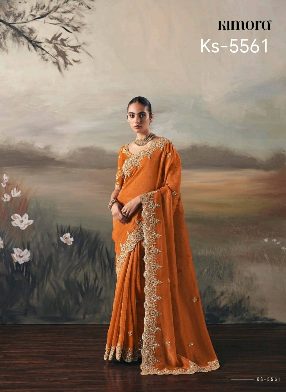 Silsila By Kimora Fashion 5561 To 5571 Series Indian Traditional Wear Collection Beautiful Stylish Fancy Colorful Party Wear & Occasional Wear Fancy Sarees At Wholesale Price