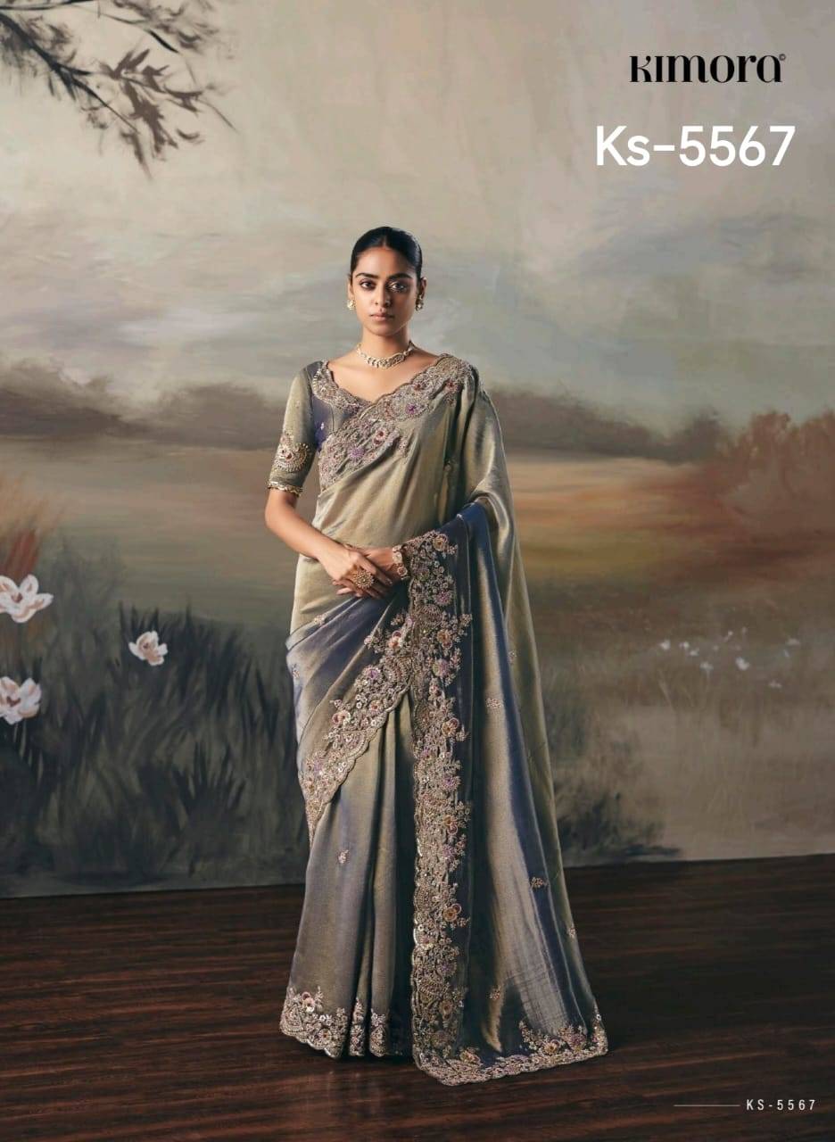 Silsila By Kimora Fashion 5561 To 5571 Series Indian Traditional Wear Collection Beautiful Stylish Fancy Colorful Party Wear & Occasional Wear Fancy Sarees At Wholesale Price