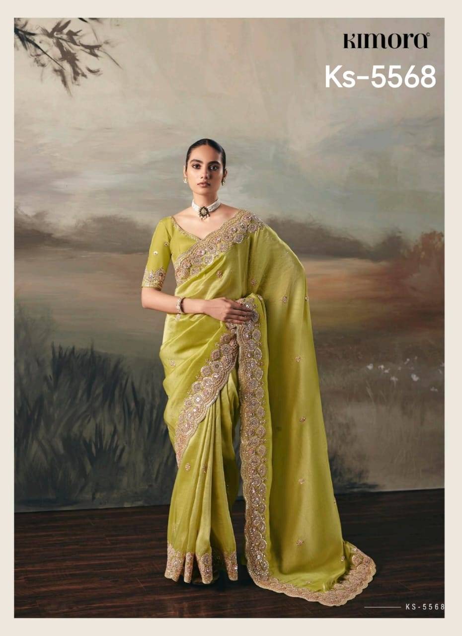 Silsila By Kimora Fashion 5561 To 5571 Series Indian Traditional Wear Collection Beautiful Stylish Fancy Colorful Party Wear & Occasional Wear Fancy Sarees At Wholesale Price