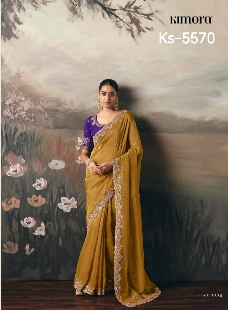 Silsila By Kimora Fashion 5561 To 5571 Series Indian Traditional Wear Collection Beautiful Stylish Fancy Colorful Party Wear & Occasional Wear Fancy Sarees At Wholesale Price