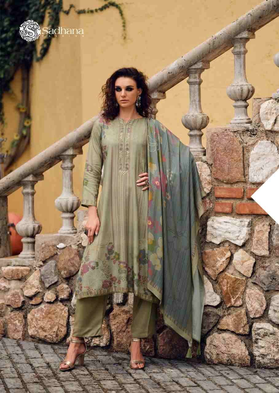 Alona By Sadhana Fashion 11542 To 11547 Series Designer Festive Suits Beautiful Fancy Stylish Colorful Party Wear & Occasional Wear Pure Viscose Pashmina Print Dresses At Wholesale Price