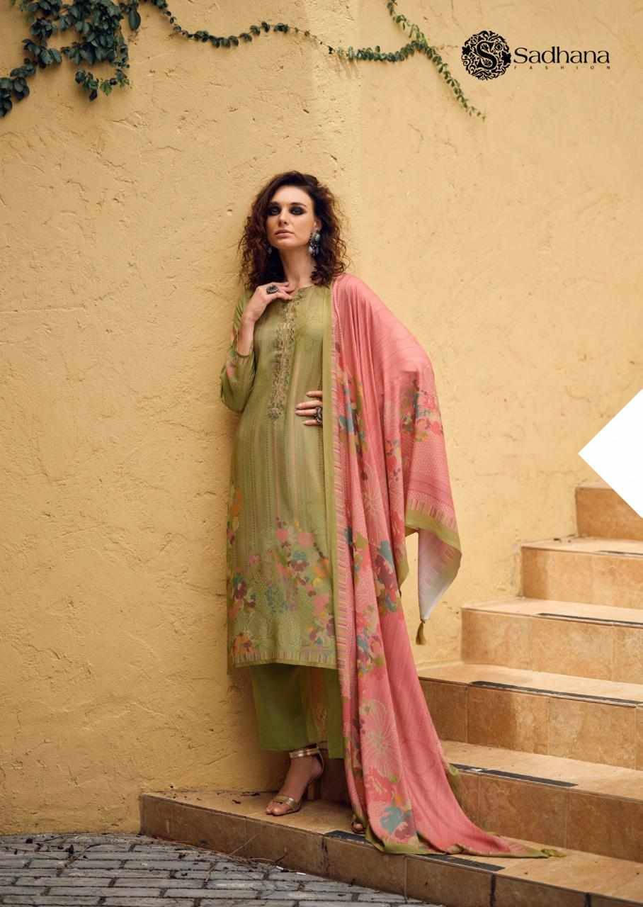 Alona By Sadhana Fashion 11542 To 11547 Series Designer Festive Suits Beautiful Fancy Stylish Colorful Party Wear & Occasional Wear Pure Viscose Pashmina Print Dresses At Wholesale Price