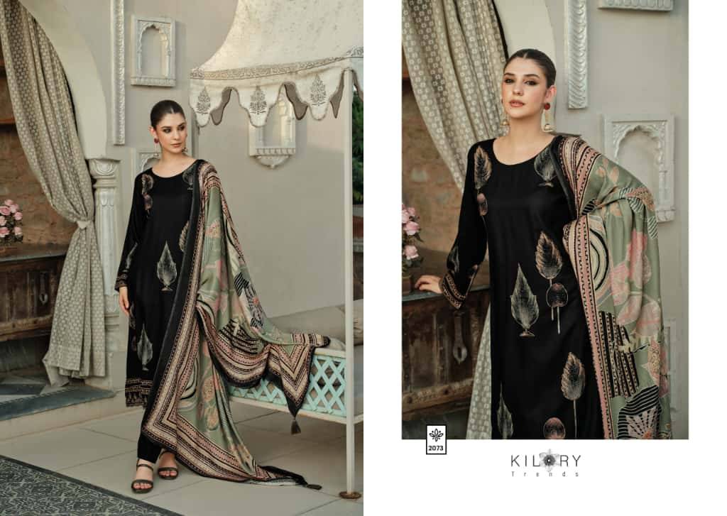Dahleez By Kilory 2071 To 2076 Series Beautiful Festive Suits Colorful Stylish Fancy Casual Wear & Ethnic Wear Pure Viscose Pashmina Dresses At Wholesale Price