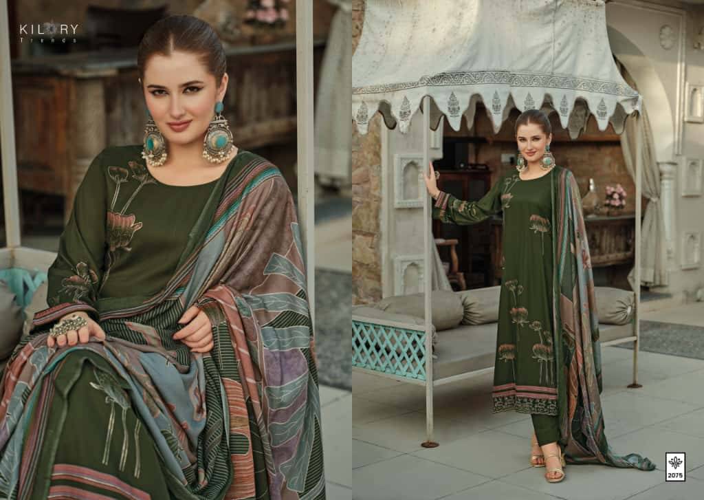 Dahleez By Kilory 2071 To 2076 Series Beautiful Festive Suits Colorful Stylish Fancy Casual Wear & Ethnic Wear Pure Viscose Pashmina Dresses At Wholesale Price