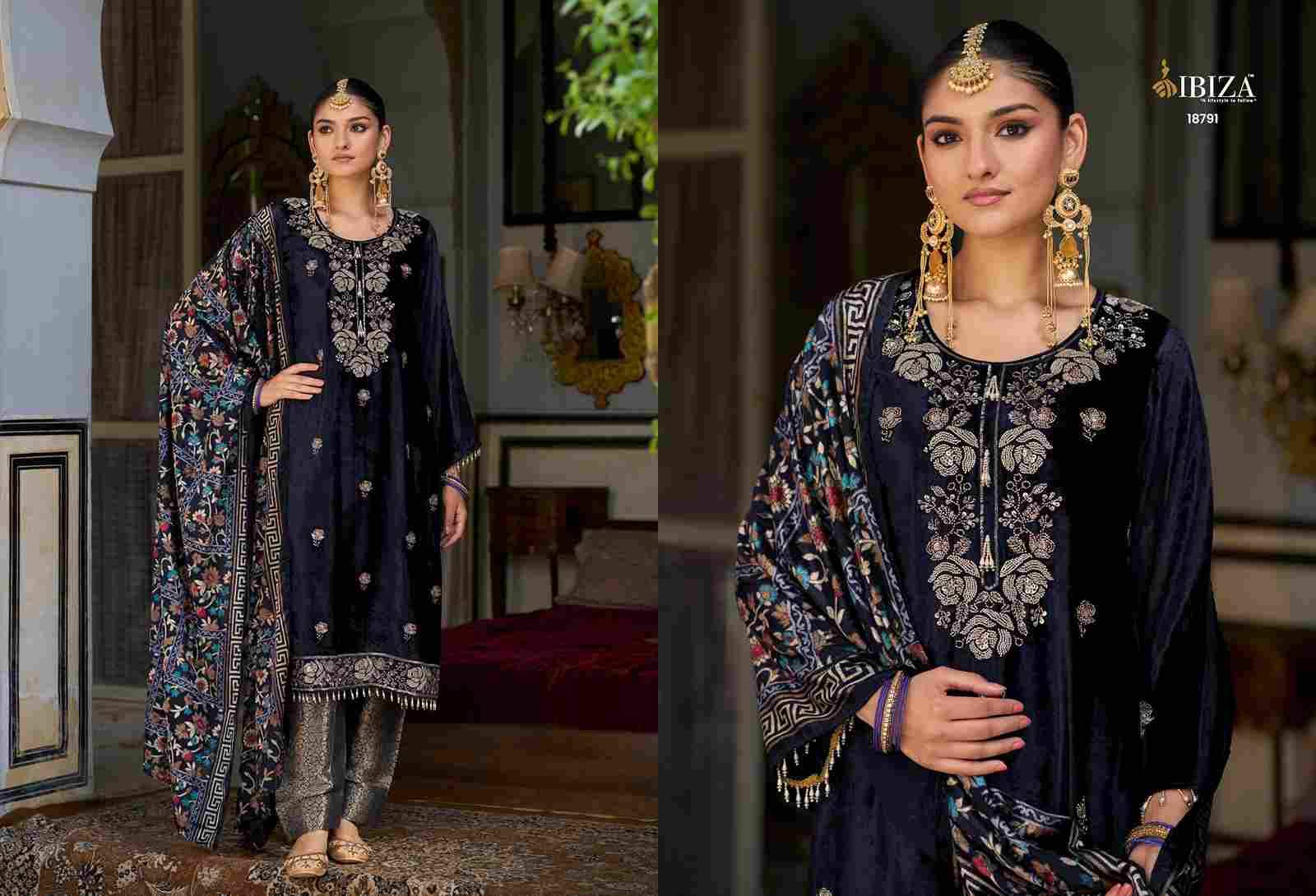 Kalindi By Ibiza 18791 To 18794 Series Beautiful Festive Suits Colorful Stylish Fancy Casual Wear & Ethnic Wear Pure Viscose Velvet Dresses At Wholesale Price