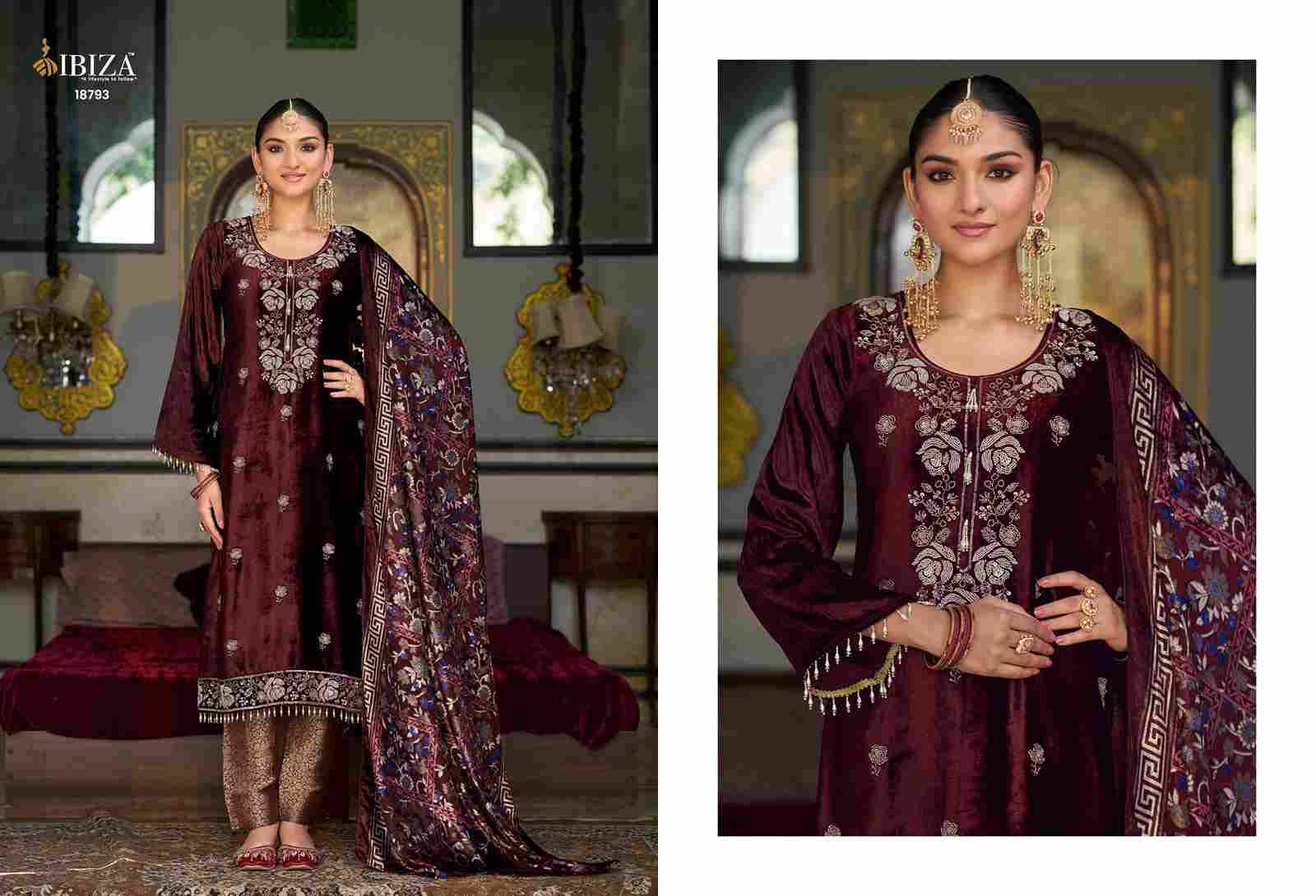 Kalindi By Ibiza 18791 To 18794 Series Beautiful Festive Suits Colorful Stylish Fancy Casual Wear & Ethnic Wear Pure Viscose Velvet Dresses At Wholesale Price