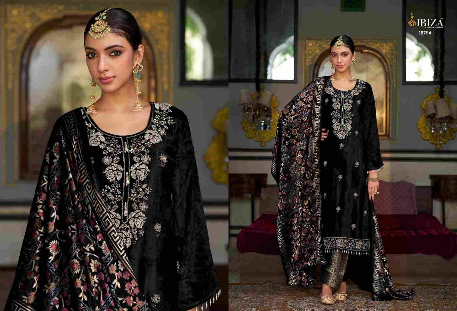 Kalindi By Ibiza 18791 To 18794 Series Beautiful Festive Suits Colorful Stylish Fancy Casual Wear & Ethnic Wear Pure Viscose Velvet Dresses At Wholesale Price