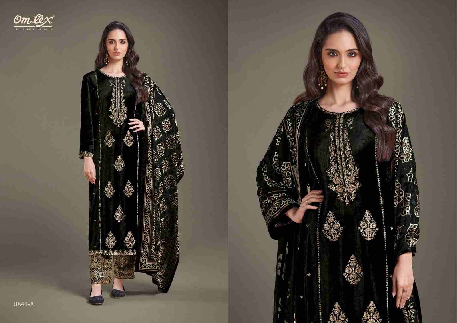 Ritha Vol-28 By Om Tex 8841-A To 8841-D Series Beautiful Festive Suits Colorful Stylish Fancy Casual Wear & Ethnic Wear Viscose Velvet Dresses At Wholesale Price