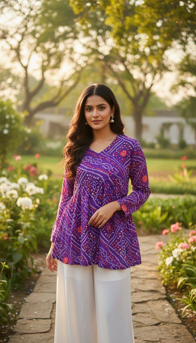 Bandhej By Kaamiri 01 To 07 Series Designer Stylish Fancy Colorful Beautiful Party Wear & Ethnic Wear Collection Pure Georgette Tops At Wholesale Price