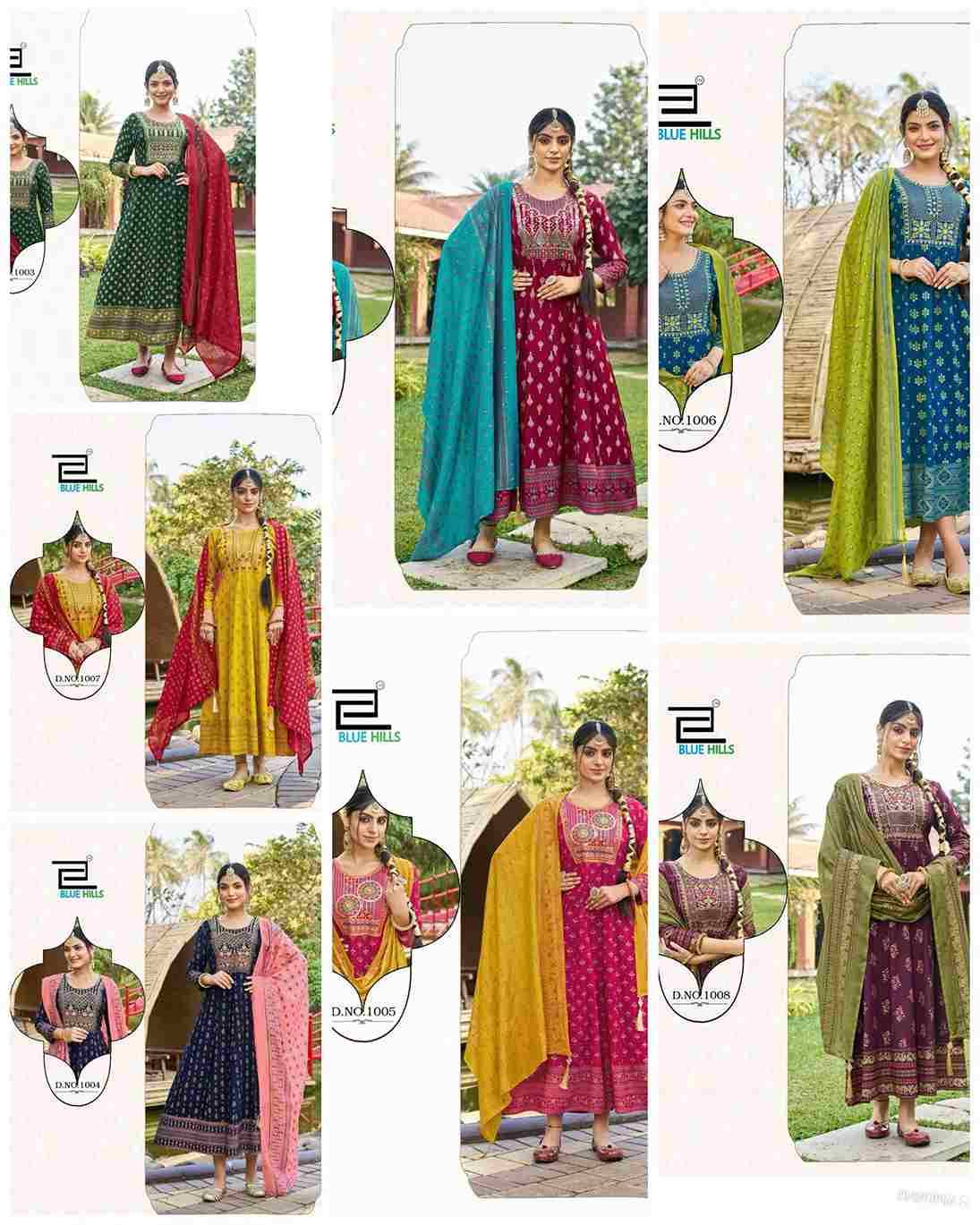 Masakali Vol-7 By Kaamiri 1001 To 1007 Series Beautiful Stylish Fancy Colorful Casual Wear & Ethnic Wear Heavy Rayon Dresses At Wholesale Price