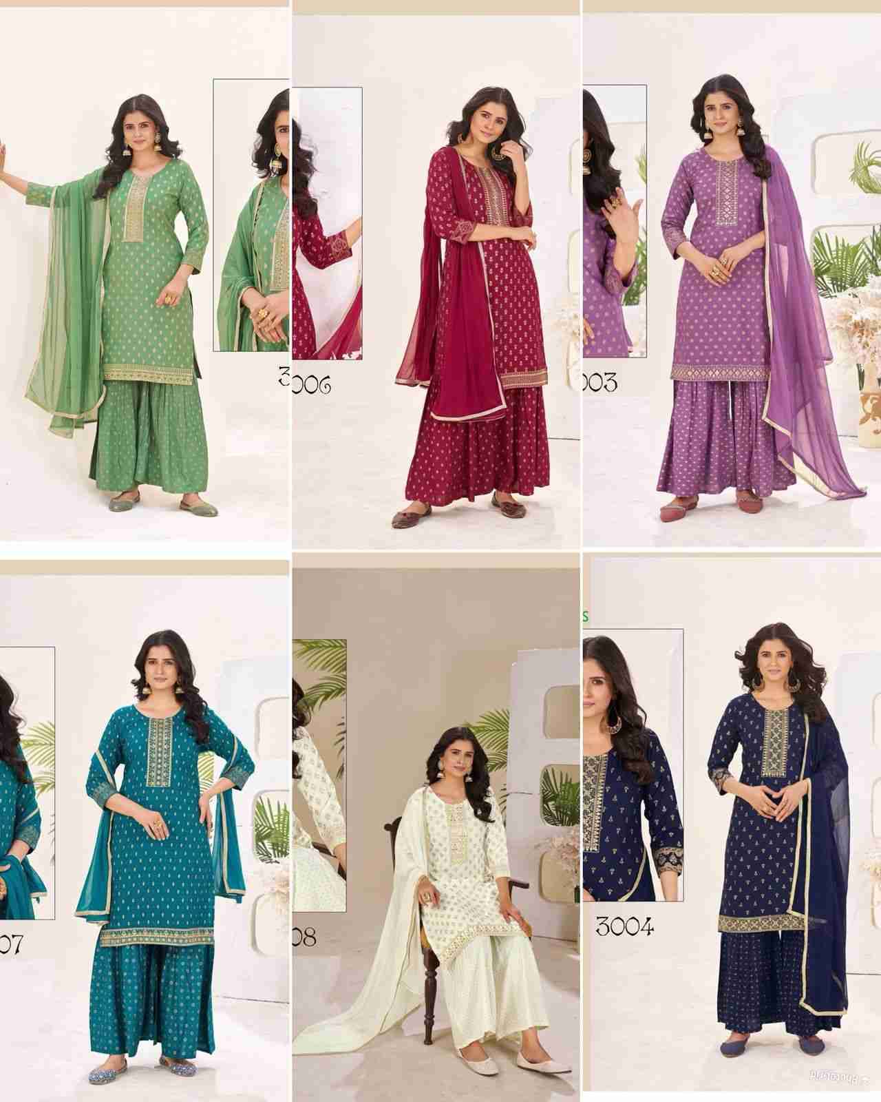 Muskaan By Kaamiri 101 To 106 Series Designer Festive Suits Beautiful Stylish Fancy Colorful Party Wear & Occasional Wear Rayon Print Dresses At Wholesale Price